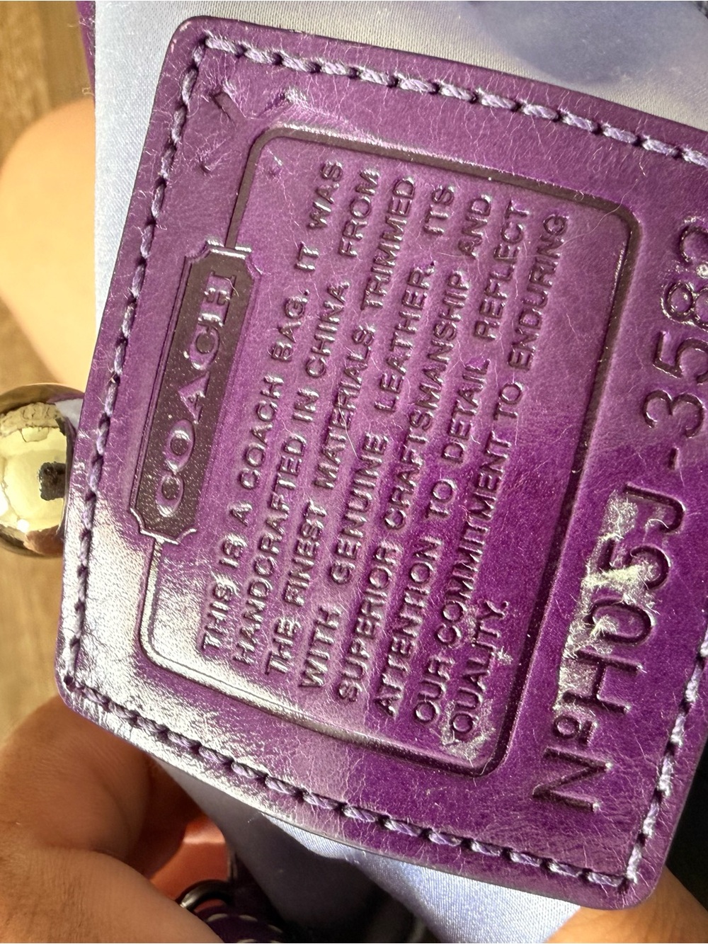 Vintage Coach Kisslock bag in Optic Purple - Picture 8 of 9